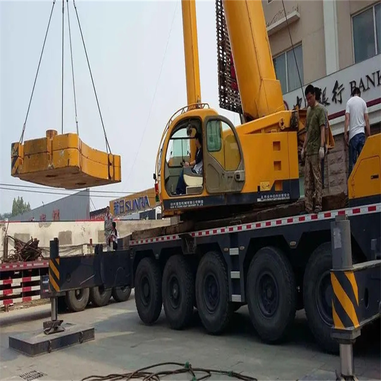 攸县当地吊车出租|机器吊装|75吨|工厂搬迁服务